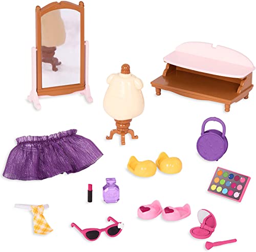 Li'l Woodzeez WZ6594Z Li'l Woodzeez-43268-Honeysuckle Kleiderladen-Spielzeug Zubehör Set, Puppenhaus-für Kinder ab 3 Jahre, Mehrfarbig von Li'l Woodzeez