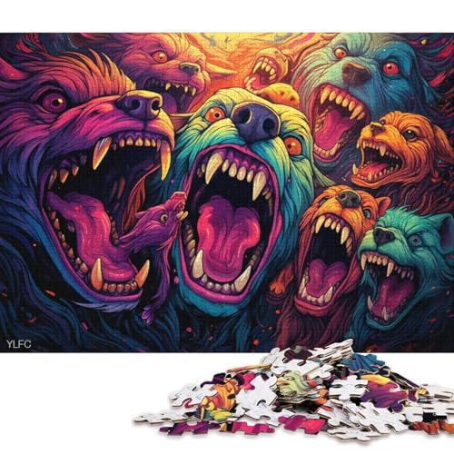 1000-teiliges Puzzle, Chow-Chow-Puzzle für Erwachsene, Holzpuzzle, Spielzeug, Wanddekoration 75x50cm/1000 Teile von LiJianXXE