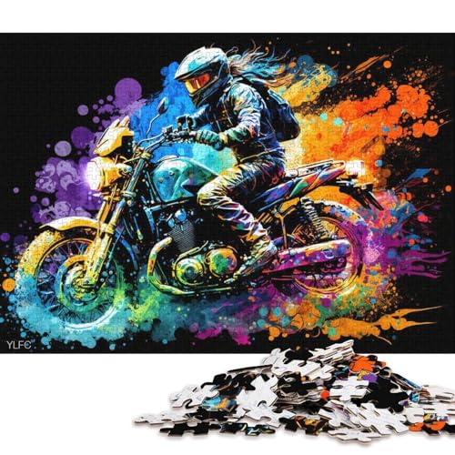 1000-teiliges Puzzle, Cooles Motorrad-Puzzle für Erwachsene, anspruchsvolles Kartonpuzzle (Größe 38 * 26 cm) von LiJianXXE