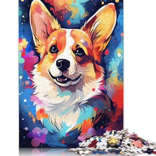 1000-teiliges Puzzle, Corgi-Baby-Puzzle für Erwachsene, Puzzle aus Karton, Lernspielzeug, 38 x 26 cm von LiJianXXE