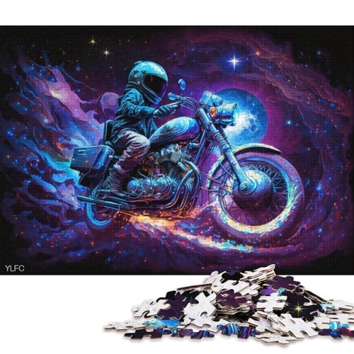 1000-teiliges Puzzle, Lernspiele, kosmisches Motorrad, Puzzle für Erwachsene, Holzpuzzle, Lernspielzeug, Familienspiele (Größe 75 * 50 cm) von LiJianXXE