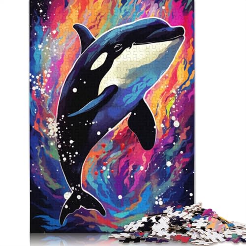 1000-teiliges Puzzle, Tiere, Killerwale, Puzzle für Erwachsene, Puzzle aus Karton, Lernspielzeug, 38 x 26 cm von LiJianXXE