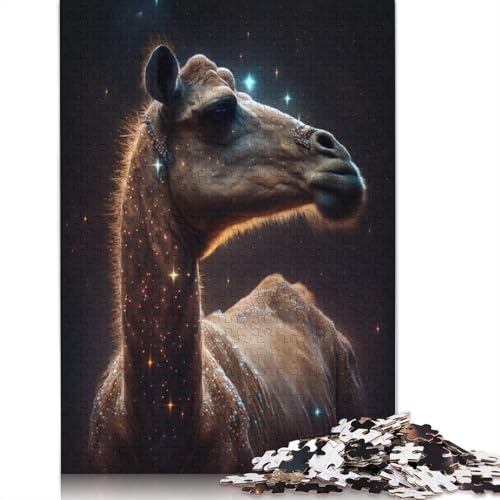 1000-teiliges Puzzle Galaxie, Kamel, Weltraum-Puzzle für Kinder, Kartonpuzzle, Lernspiel für Erwachsene und Kinder, Größe: 38 x 26 cm von LiJianXXE