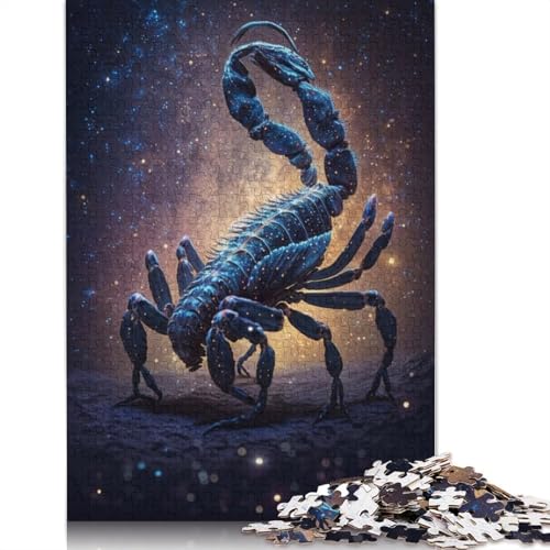 1000-teiliges Puzzle Galaxie-Skorpion, Puzzle für Erwachsene, Holzpuzzle, lustige Puzzlespiele (Größe 75 x 50 cm) von LiJianXXE