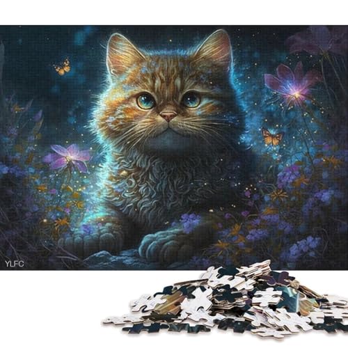 1000-teiliges Puzzle Garfield, das magische Tier, Puzzle für Erwachsene, Holzpuzzle, Spielzeug, Wanddekoration 75x50cm/1000 Teile von LiJianXXE