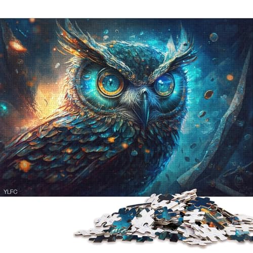 1000-teiliges Puzzle Magisches Tier-Eulen-Puzzle für Kinder, Karton-Puzzle, Heimdekoration, Puzzle-Spielzeug (Größe 38 * 26 cm) von LiJianXXE