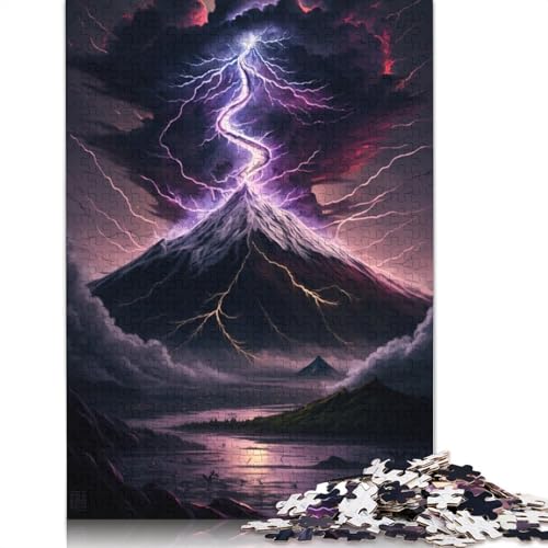 1000-teiliges Puzzle Mount Fuji, Japan Puzzle für Erwachsene Holzpuzzle Lernspiel Herausforderungsspielzeug Größe: 75x50cm von LiJianXXE