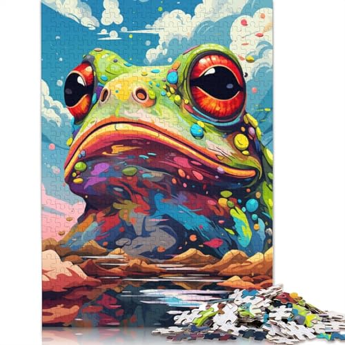 1000-teiliges Puzzle Roboterfrosch-Puzzle für Erwachsene und Kinder, Karton-Puzzle, Weihnachtspuzzle-Geschenke, 38 x 26 cm von LiJianXXE