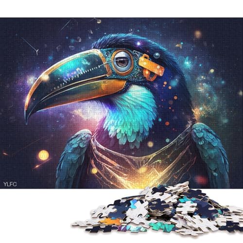 1000-teiliges Puzzle Tukan-Krieger, Puzzle für Erwachsene, Kartonpuzzle, Lernspiel (Größe 38 * 26 cm) von LiJianXXE