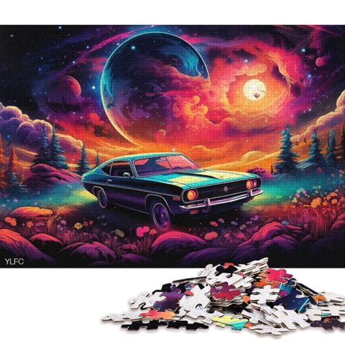 1000-teiliges Puzzle für Erwachsene, Cooles klassisches Sportauto-Puzzle, Holzpuzzle, Spielzeug, Denkspiel 75x50cm/1000 Teile von LiJianXXE