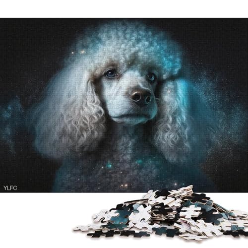 1000-teiliges Puzzle für Erwachsene, Cosmic Poodle, Puzzle für Erwachsene, Holzpuzzle, Spielzeug, Wanddekoration 75x50cm/1000 Teile von LiJianXXE