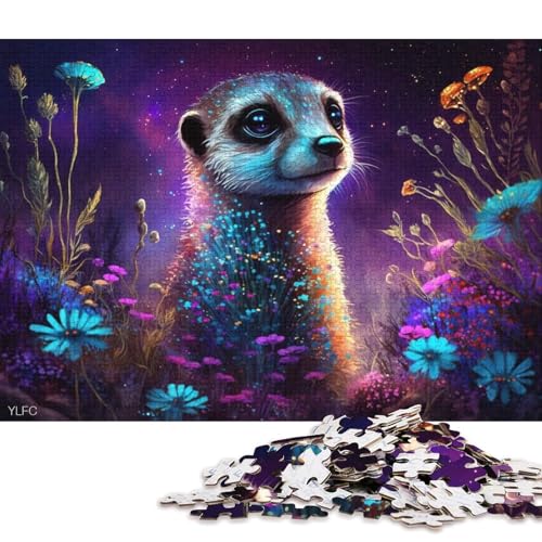 1000-teiliges Puzzle für Erwachsene, Das magische Erdmännchen-Puzzle für Erwachsene, Papppuzzle, Lernspiel für Erwachsene und Kinder (Größe 38 * 26 cm) von LiJianXXE