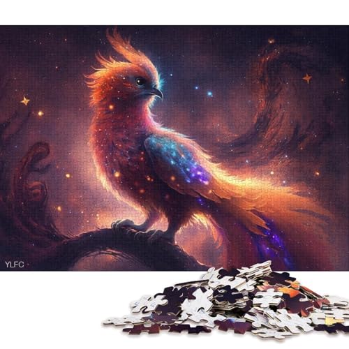 1000-teiliges Puzzle für Erwachsene, Galaxy Art Phoenix, Puzzles für Holzpuzzles, Spielzeug, Denkspiel 75x50cm/1000 Stück von LiJianXXE