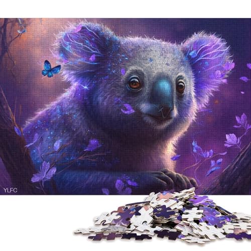 1000-teiliges Puzzle für Erwachsene, Koala im Wald, Puzzles für Holzpuzzles, Spielzeug, Denkspiel 75x50cm/1000 Teile von LiJianXXE