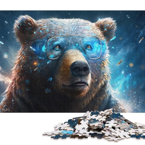 1000-teiliges Puzzle für Erwachsene, Magic Machine, Braunbär, Puzzle für Erwachsene, Holzpuzzle, Familienpuzzlespiel 75x50cm/1000 Teile von LiJianXXE