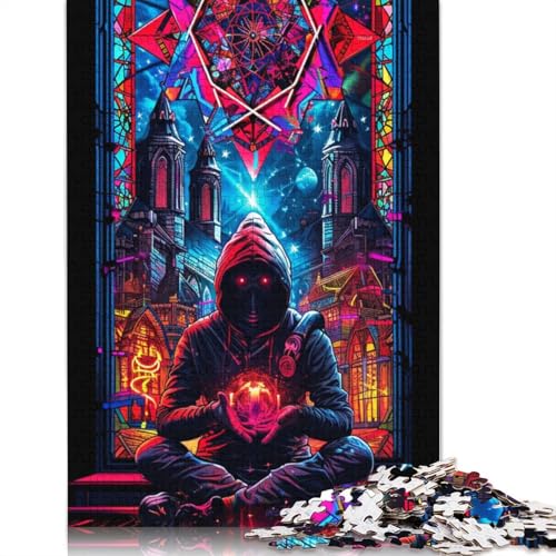 1000-teiliges Puzzle für Erwachsene, Puzzle-Geschenke, Ninja im Dunkeln, Puzzle für Erwachsene, Karton-Puzzle, Puzzle für Erwachsene, Geschenke, Größe: 38 x 26 cm von LiJianXXE