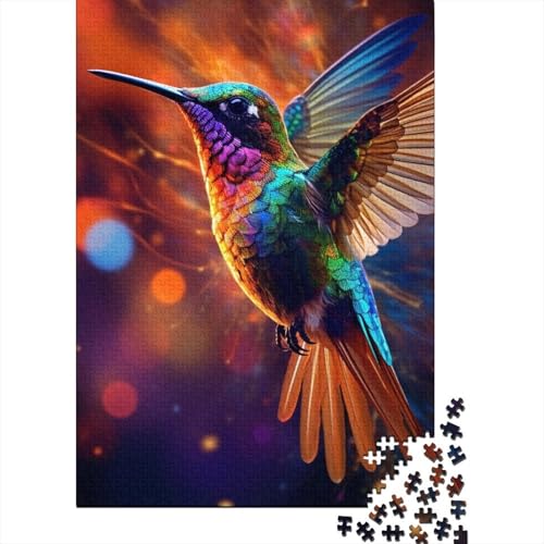 1000-teiliges Puzzle für Erwachsene, Tier-Kolibri-Puzzle, großes Puzzle für Erwachsene, 1000-teiliges Puzzle für Erwachsene Teenager (Größe 75 x 50 cm) von LiJianXXE