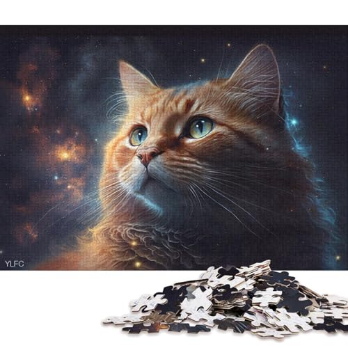 1000-teiliges Puzzle für Erwachsene, Universum Garfield Cat, Puzzles für Holzpuzzles, Spielzeug, Denkspiel 75x50cm/1000 Stück von LiJianXXE