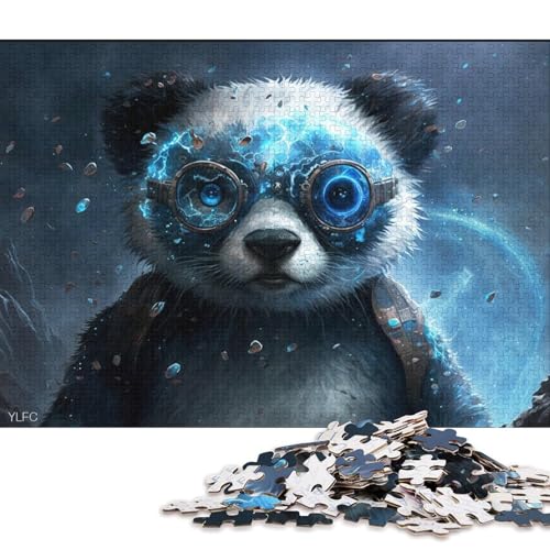 1000-teiliges Puzzle für Erwachsene, magischer Tierpanda, Puzzles für Holzpuzzles, Spielzeug, Denkspiel 75x50cm/1000 Stück von LiJianXXE