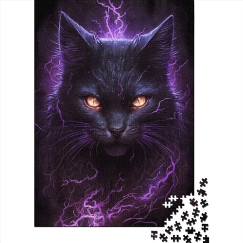 1000-teiliges Puzzle für Erwachsene und Teenager, süßes Katzen-Puzzle für Erwachsene und Teenager, 1000 große Teile, Puzzle für Erwachsene, Größe 75x50 cm von LiJianXXE