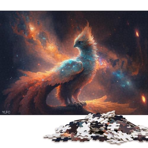 1000-teiliges Puzzlespiel Galaxy Art Phoenix, Puzzle für Erwachsene, Holzpuzzle, Lernspiel, Herausforderungsspielzeug 75x50cm/1000 Stück von LiJianXXE