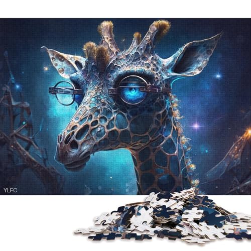 1000-teiliges Puzzlespiel Magischer Giraffenkrieger, Puzzle aus Karton, Lernspielzeug (Größe 38 * 26 cm) von LiJianXXE