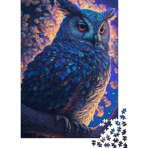 Art Owl Puzzles für Erwachsene, 1000 Puzzles, Puzzles für Erwachsene, Puzzle-Spielzeug, Puzzles für Erwachsene, Lernspiel, Herausforderungsspielzeug (Größe 75 x 50 cm) von LiJianXXE