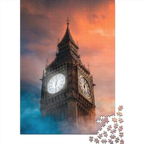 Big Ben Puzzle für Erwachsene 500 für Erwachsene Schwierige Puzzles 500-teiliges Puzzle für Erwachsene Teenager Größe 52x38cm von LiJianXXE