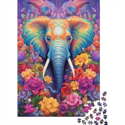 Cosmos Elephants 1000-teiliges Puzzle für Erwachsene, Puzzles, Puzzle | Puzzles für Erwachsene, 1000 große Teile, Puzzle für Erwachsene (Größe 75 x 50 cm) von LiJianXXE