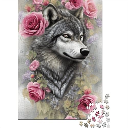 Fantasy Strange Wolf Puzzle für Erwachsene und Teenager, 300 Teile, 300-teiliges Puzzle für Erwachsene und Jugendliche Kinder, Größe 40x28 cm von LiJianXXE