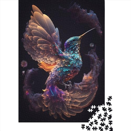 Kunstpuzzle für Erwachsene 1000 Teile Unendlicher Kolibri für Erwachsene, schwieriges Puzzle, Lernspiel, Herausforderungsspielzeug (Größe 75 x 50 cm) von LiJianXXE