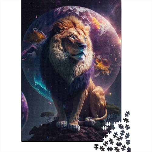 Löwe Tier Puzzle für Erwachsene 1000 Teile Puzzle Puzzle für Erwachsene Puzzle Nachhaltiges Puzzle für Erwachsene (Größe 75x50cm) von LiJianXXE