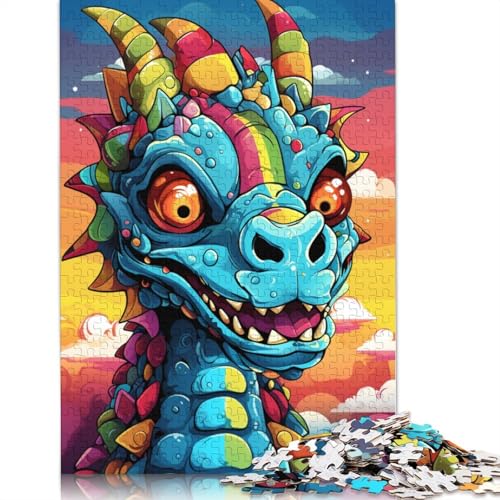 Lustiges Puzzle für Erwachsene, 1000 Teile, Baby-Dinosaurier-Roboter, Puzzle für Erwachsene, Kartonpuzzle, Spielzeug, Denkspiel, 38 x 26 cm von LiJianXXE