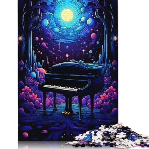 Lustiges Puzzle für Erwachsene, 1000 Teile, buntes Klavier-Puzzle für Erwachsene, Kartonpuzzle, Spielzeug, Denkspiel, 38 x 26 cm von LiJianXXE