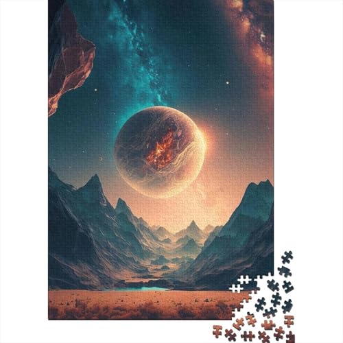 Nearest Planet Puzzle für Erwachsene, 300 Teile, Holzpuzzle für Erwachsene, Lernspiel, Herausforderungsspielzeug, Größe 40x28 cm von LiJianXXE