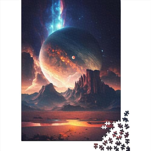 Planet Plateau Landschaft Puzzle für Erwachsene Teenager Puzzle für Erwachsene 500 Teile Nachhaltiges Puzzle für Erwachsene Größe 52x38cm von LiJianXXE