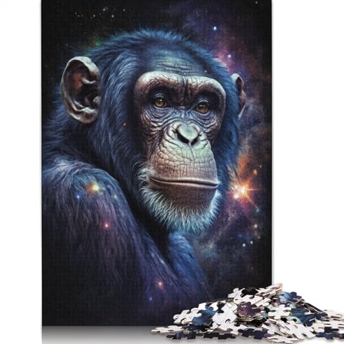 Puzzle 1000 Teile, Galaxie-AFFE, Puzzle für Erwachsene, Kartonpuzzle, Heimdekoration (Größe 38 x 26 cm) von LiJianXXE