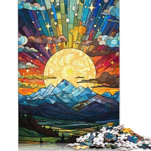 Puzzle 1000 Teile, farbenfrohes Fuji-Japan-Puzzle für Erwachsene, Kartonpuzzle, interessantes Puzzle zur Stressreduzierung, Größe: 38 x 26 cm von LiJianXXE