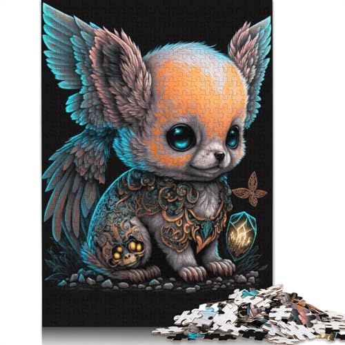 Puzzle 1000 Teile, farbenfrohes Piraten-Chihuahua-Puzzle für Kinder, Kartonpuzzle, tolles Geschenk für Erwachsene, Größe: 38 x 26 cm von LiJianXXE