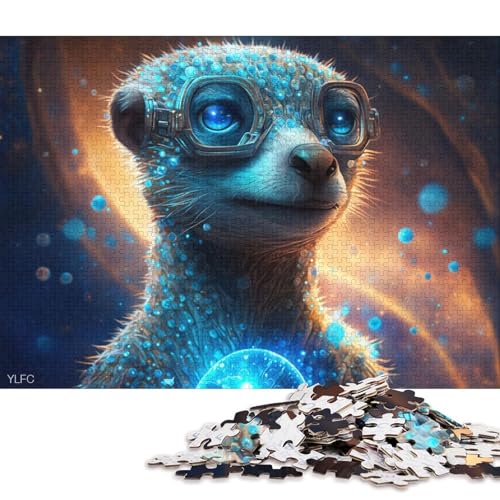 Puzzle 1000 Teile Erdmännchen Magische Tiere Puzzle für Erwachsene Holzpuzzle Puzzles für Erwachsene Geschenke 75x50cm/1000pcs von LiJianXXE