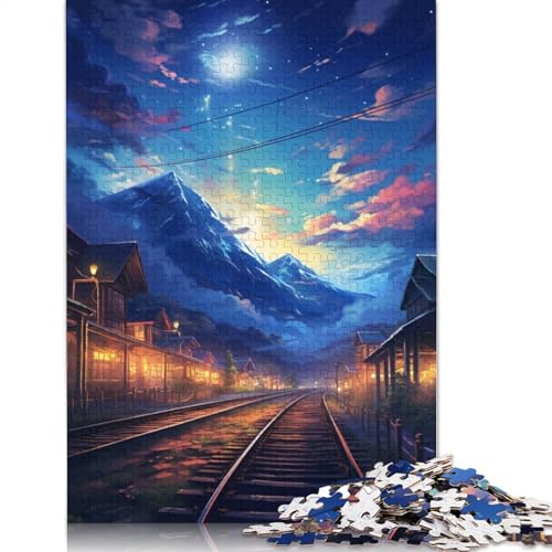 Puzzle 1000 Teile Landschaft der schönsten Puzzles für Kinder, Kartonpuzzle, Lernspiele für Erwachsene und Kinder, Größe: 38 x 26 cm von LiJianXXE