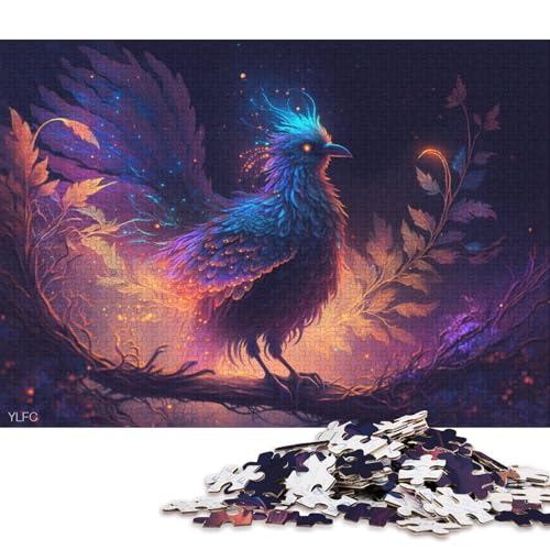 Puzzle 1000 Teile Magischer Phönix Puzzle für Erwachsene Holzpuzzle Puzzles für Erwachsene Geschenke 75x50cm/1000pcs von LiJianXXE