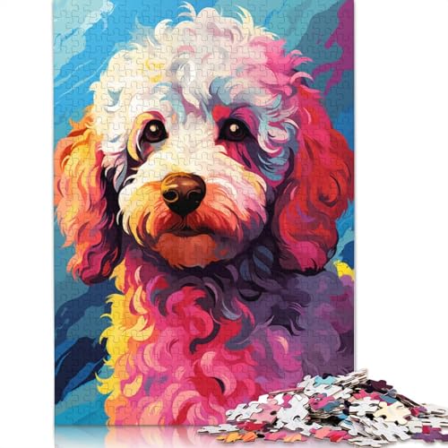 Puzzle 1000 Teile Pudel Puzzle für Erwachsene Kartonpuzzle Puzzle Mitmachspiel 38x26cm von LiJianXXE