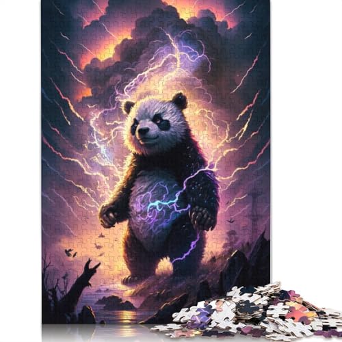 Puzzle 1000 Teile Tierpanda-Fantasie-Puzzle für Erwachsene Kartonpuzzle Lernspiel Herausforderungsspielzeug Größe: 38 x 26 cm von LiJianXXE