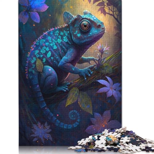 Puzzle 1000 Teile Traumchamäleon-Puzzle für Erwachsene Kartonpuzzle Lernspiel Herausforderungsspielzeug Größe: 38 x 26 cm von LiJianXXE