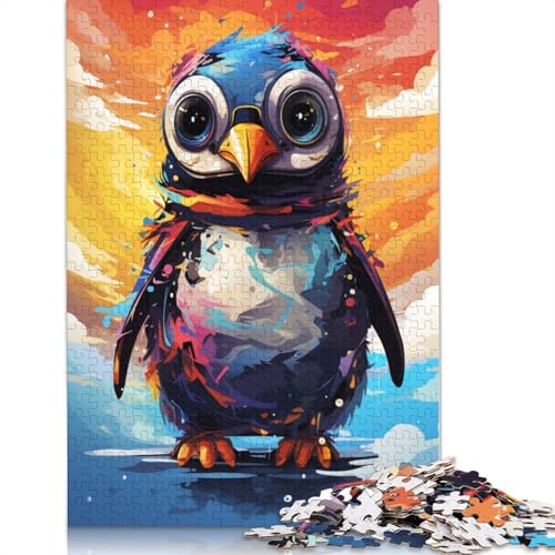 Puzzle 1000 Teile für Erwachsene, Baby-Pinguin-Roboter, Puzzle für Kinder, Papppuzzle, Spielzeug, Denkspiel, 38 x 26 cm von LiJianXXE