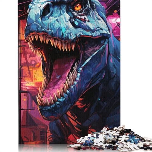 Puzzle 1000 Teile für Erwachsene, Bunte Totenköpfe, Puzzle für Kinder, Papppuzzle, tolles Geschenk für Erwachsene, Größe: 38 x 26 cm von LiJianXXE