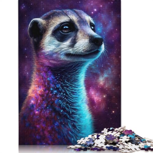 Puzzle 1000 Teile für Erwachsene, Galaxy Erdmännchen-Puzzle für Erwachsene, Holzpuzzle, Lernspiel, Herausforderungsspielzeug (Größe 75 x 50 cm) von LiJianXXE