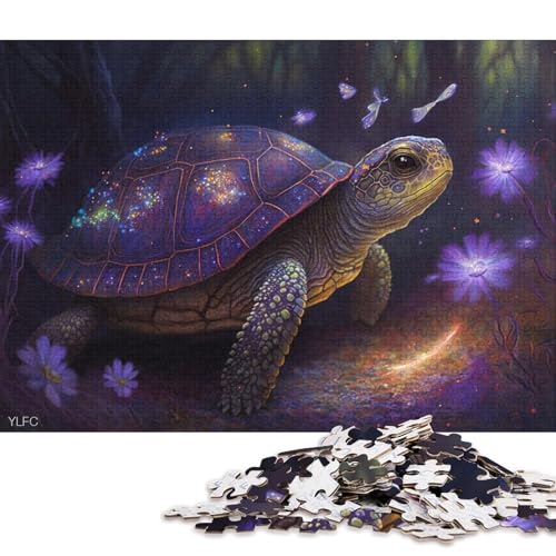 Puzzle 1000 Teile für Erwachsene, Magische Schildkröte, Puzzle für Erwachsene, Holzpuzzle, Lernspiel für Erwachsene und Kinder 38x26cm/1000 Teile von LiJianXXE