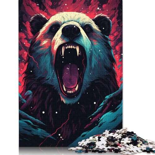 Puzzle 1000 Teile für Erwachsene, Panda-Puzzle, Puzzle für Kinder, Holzpuzzle, Spielzeug, Denkspiel, 75 x 50 cm von LiJianXXE